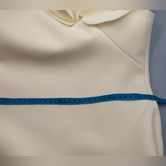 🆕 ACLER 🧿 NWOT Turflea One Shoulder Mini Dress, Ivory - Sz AU 14 US 10 - Picture 15 of 16